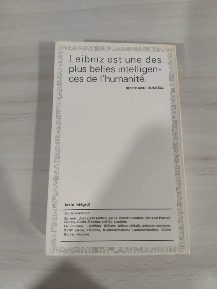 Livre poche nouveaux essais sur l'entendement humain Leibniz - photo numéro 6