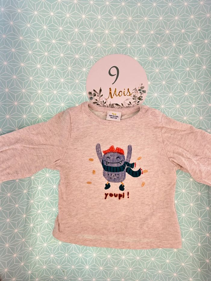 Lot de 2 sous pull 9 mois - photo numéro 4