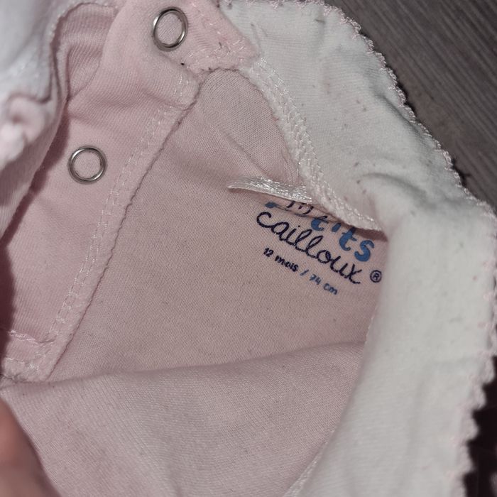 Lot de 2 bodys 12 mois mes petits cailloux - photo numéro 5