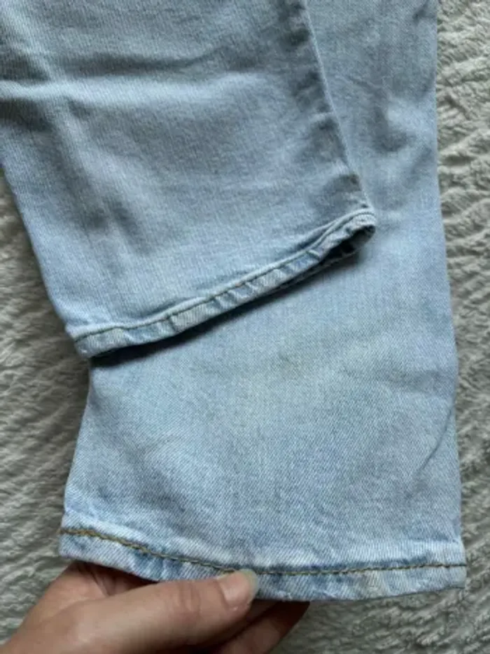 Jean Levi’s lot 510 homme bleu clair effet destroy léger skinny taille W31 40/42 M/L L32 big E - photo numéro 19