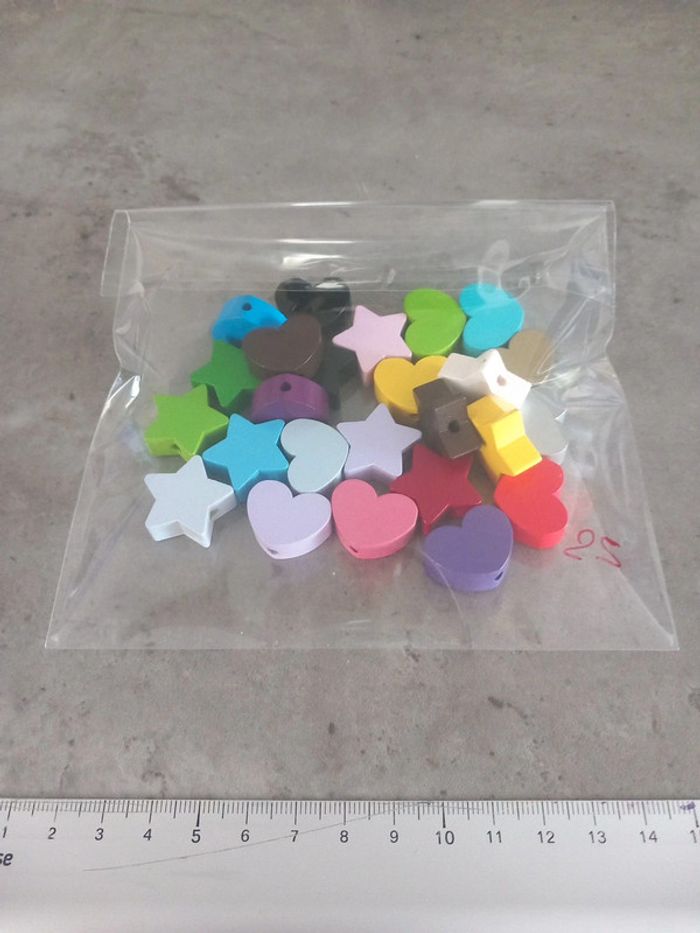 Perles étoile et cœur