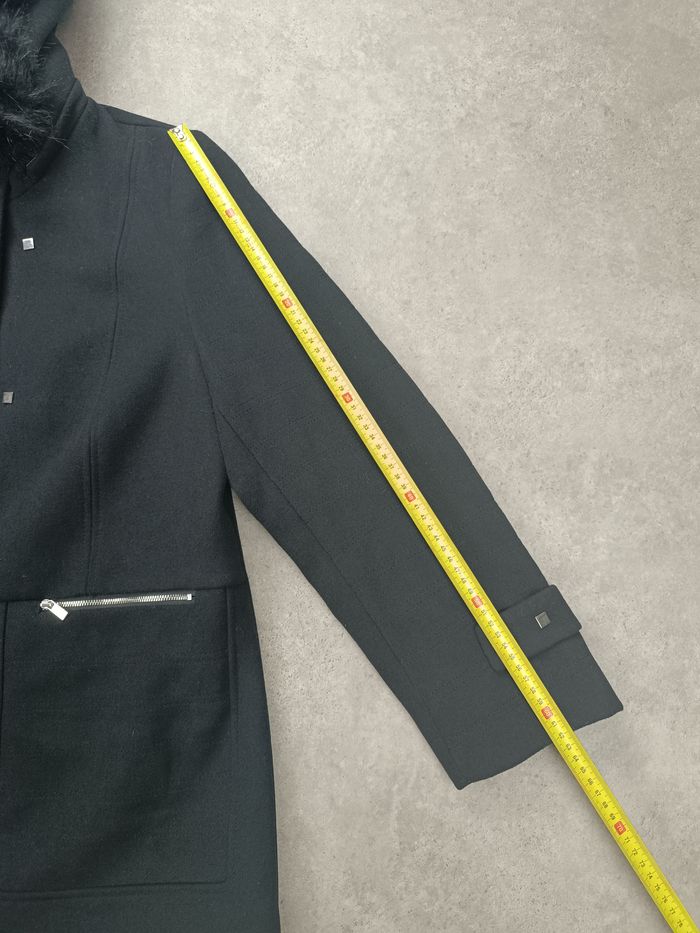 Manteau Christine Laure Noir différentes matières -  Taille unique  - Très bon - photo numéro 6