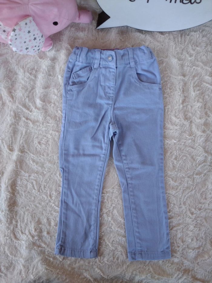 Pantalon style jeans Fille 24 mois Kiabi - photo numéro 2