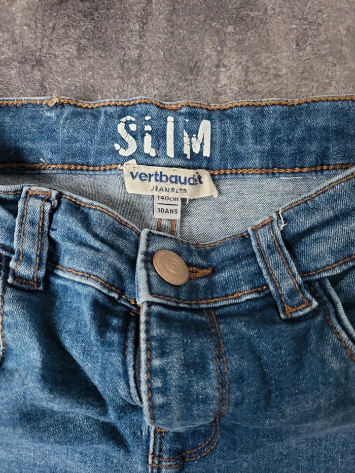 Lot 4 jeans slim fille 10 ans très bon état - photo numéro 10