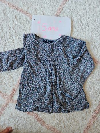 Chemise Chemisier blouse taille 5 ans marque tout simplement imprimé style liberty
