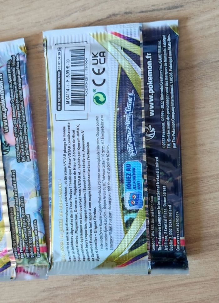 Pokemon Artset booster EB 11 Origine Perdue du bloc Epee et bouclier - scellé - photo numéro 9