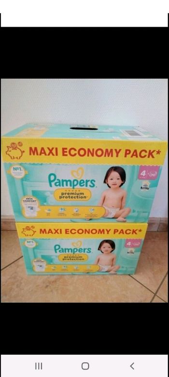 180 couches Pampers premium protection taille 4
