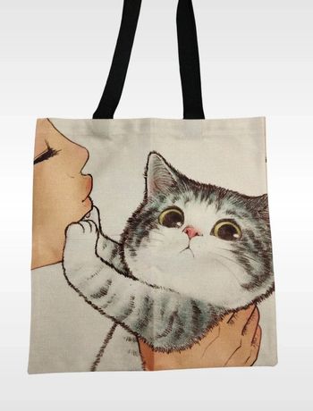 Tote bag sac cabas Chat