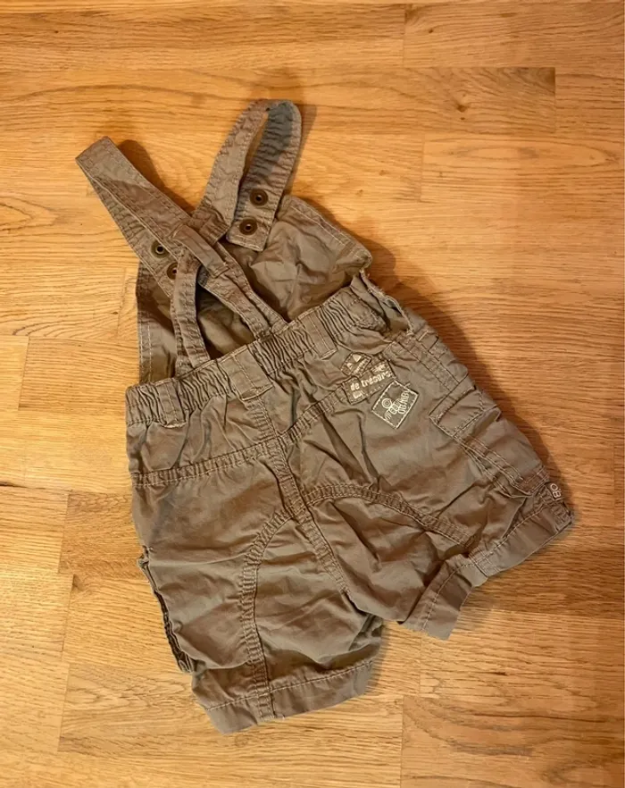 Petite salopette légère marron 1 mois - photo numéro 2