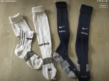 lot 2 paires chaussettes foot