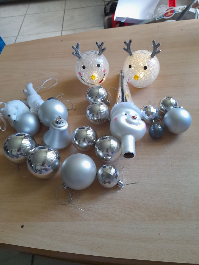 Déco de Noël blanc/ argenté - photo numéro 8