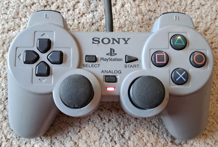 🎮 Manette officielle DualShock grise Sony PlayStation 1 PS1 - photo numéro 4