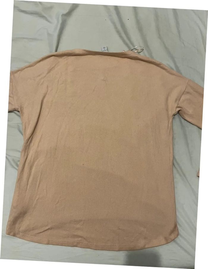 Pull Rose avec détails perles Taille S - photo numéro 5