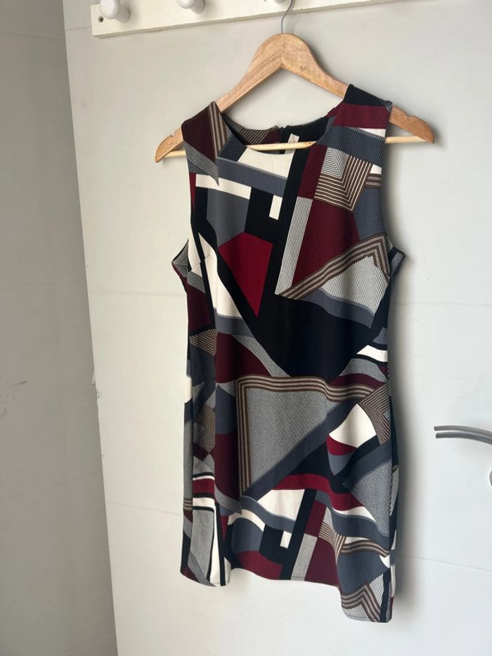Robe taille L bordeaux gris