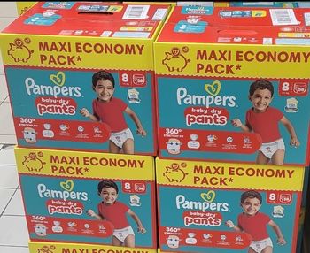 Couches Pampers, baya dry pants T8