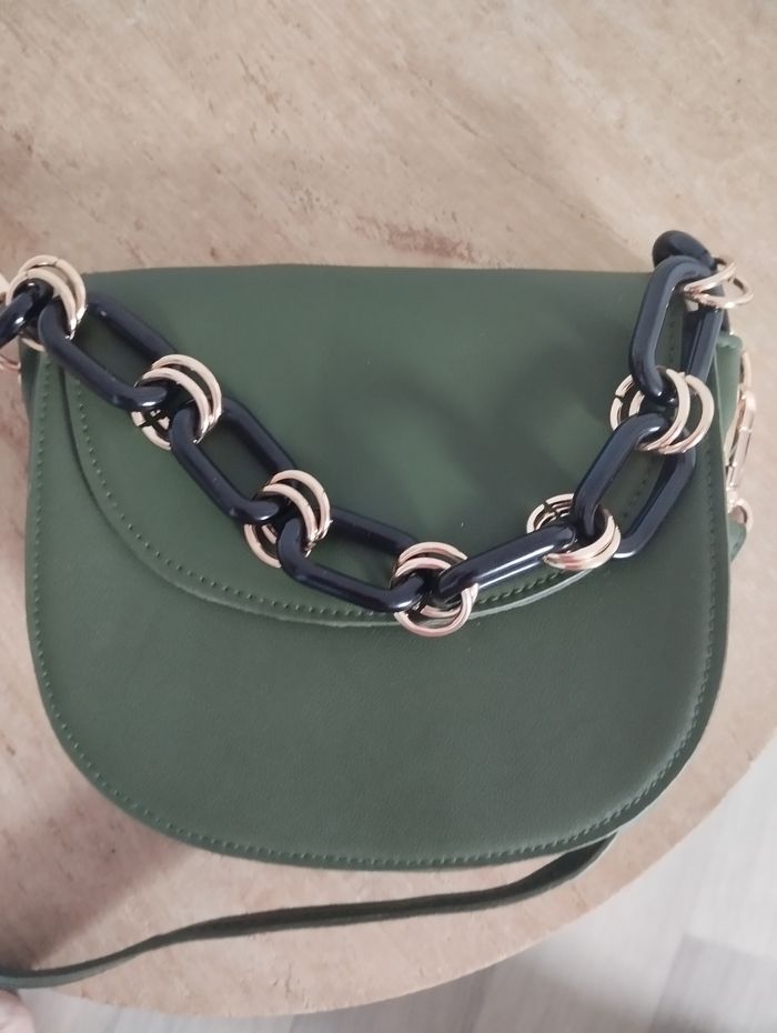 Sac bandoulière vert kaki La Redoute - photo numéro 6