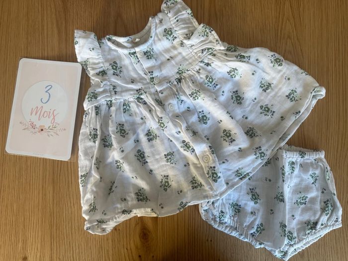 Magnifique ensemble robe + bloomer Petit bateau