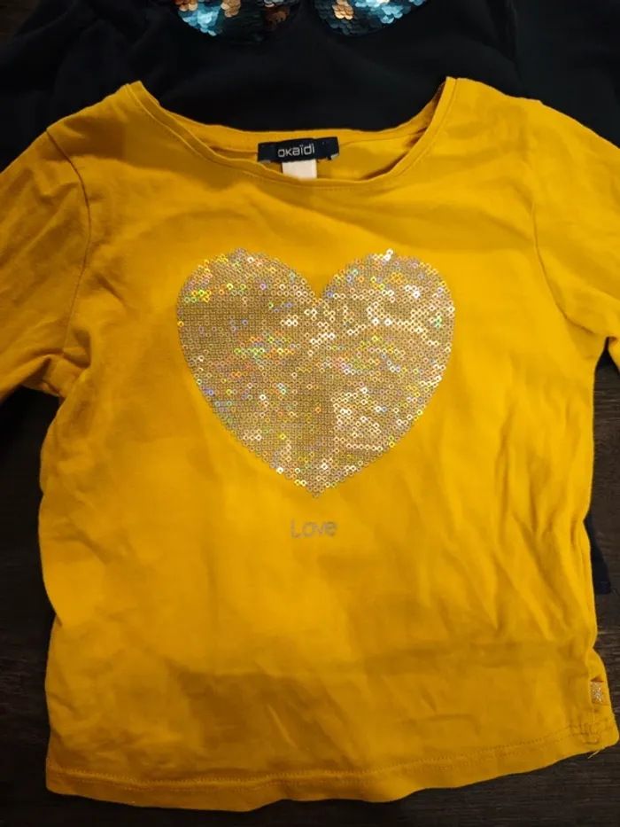 Lot de 3 Tshirt sequins - photo numéro 3