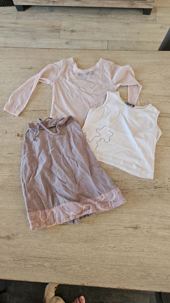 Adorable ensemble 3 pièces pour fille, Folieke, 4 ans, nickel