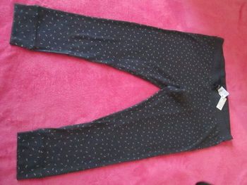 Pantalon de nuit côtelé gris foncé 