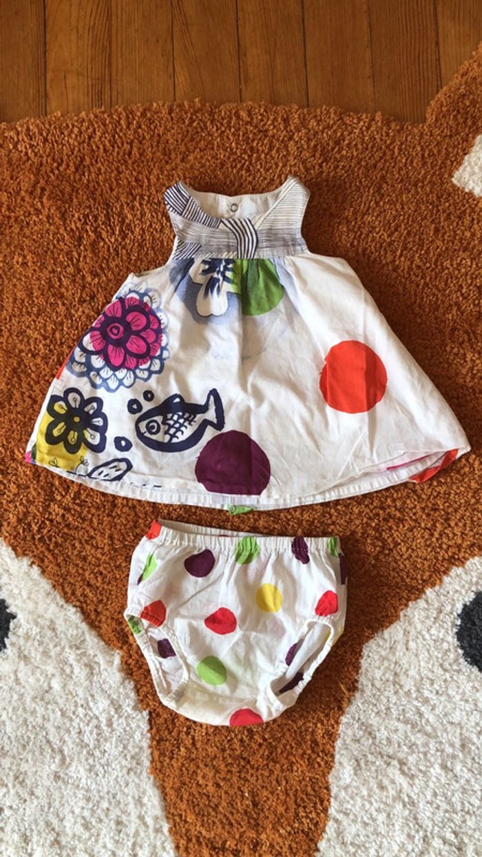 Ensemble robe bloomer catimini 3 mois