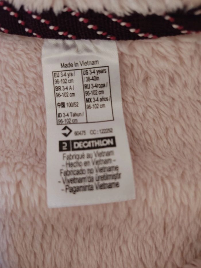 Veste polaire rose 3 ans - photo numéro 3