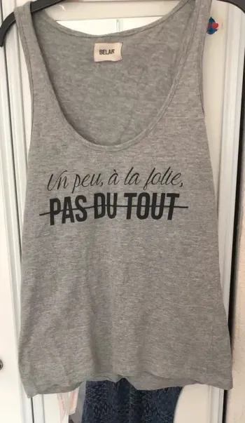 Débardeur gris belair et biba