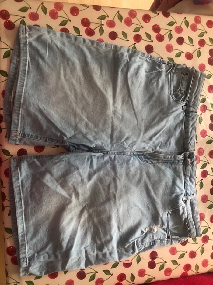 Short/Bermuda en Jean, Effet usé