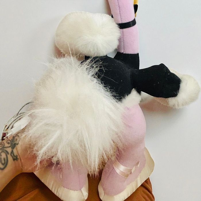 Peluche rare Disney Fantasia – Madame Upanova, autruche ballerine – années 1990, 48 cm avec nœud. - photo numéro 8