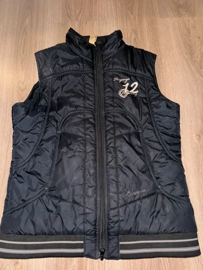 Veste sans manche équitation fouganza noire