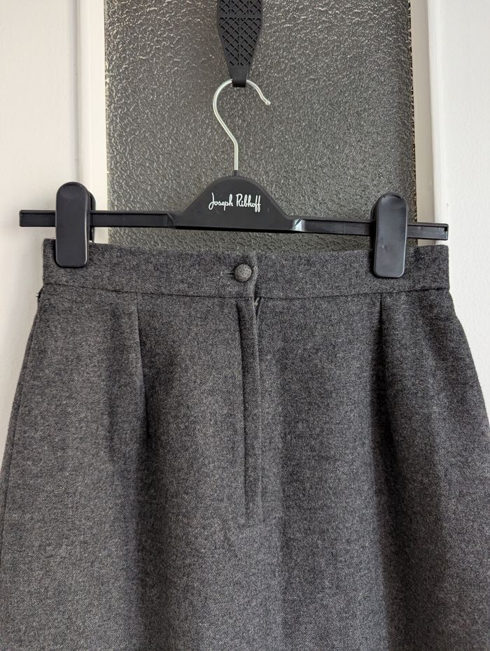 Jupe en laine camaïeu grise taille s - photo numéro 3
