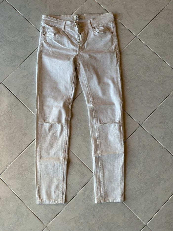 Jean blanc stradivarius - photo numéro 5