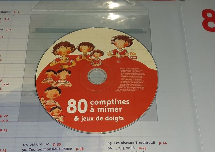 Livre 80 comptines à mimer et jeux de doigts - photo numéro 5