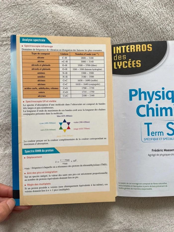 Livre manuel scolaire prépa bac terminale S (physique chimie) - photo numéro 3