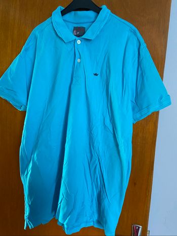 Tee shirt polo turquoise