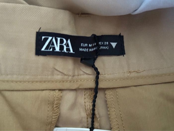 Pantalon droit Zara taille M beige neuf avec étiquette - photo numéro 7