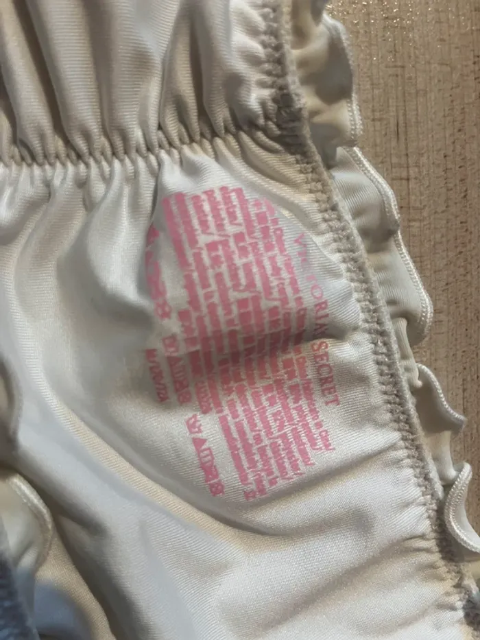 bas de bikini maillot de bain blanc victoria’s secret - photo numéro 4