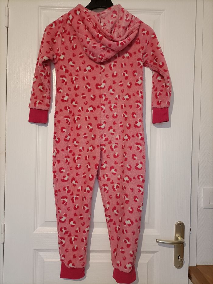 Pyjama tout doux 1 pièce pilou pilou rose rouge blanc 7-8 ans 9th avenue - photo numéro 4