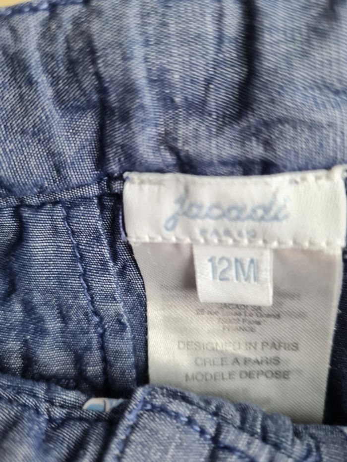 short bleu Jacadi 12 mois - photo numéro 2