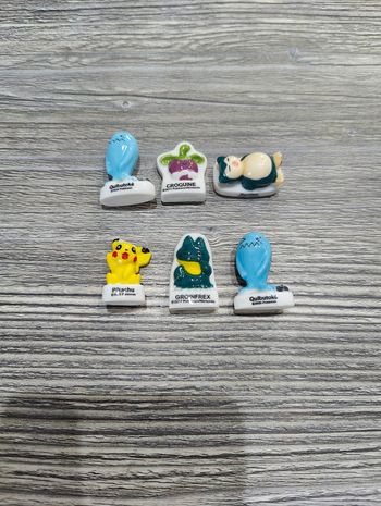 Lot de 6 fèves Pokémon