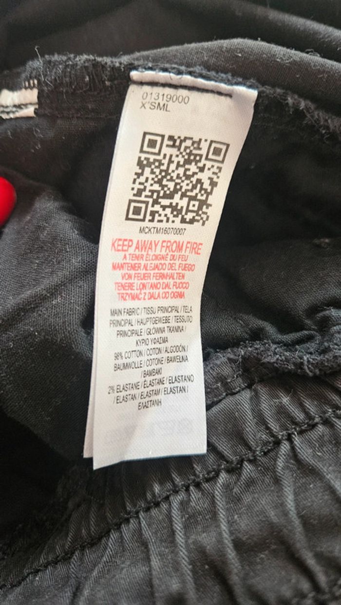 Pantalon cargo noir McKenzie- Taille XS - photo numéro 7