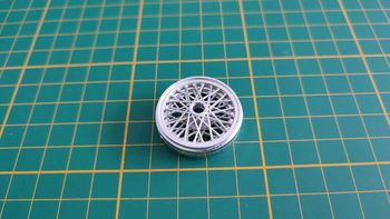 Jante seule pièce détachée miniature Bburago Burago Mercedes-Benz SSK 1928 1/18 1/18e 1/18ème #C30