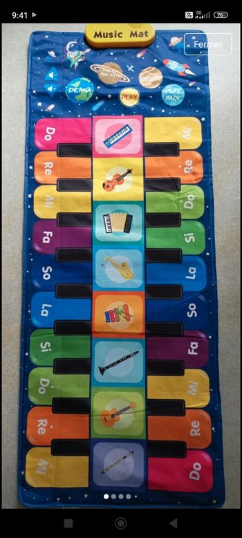 Tapis musical et d'éveil music mat