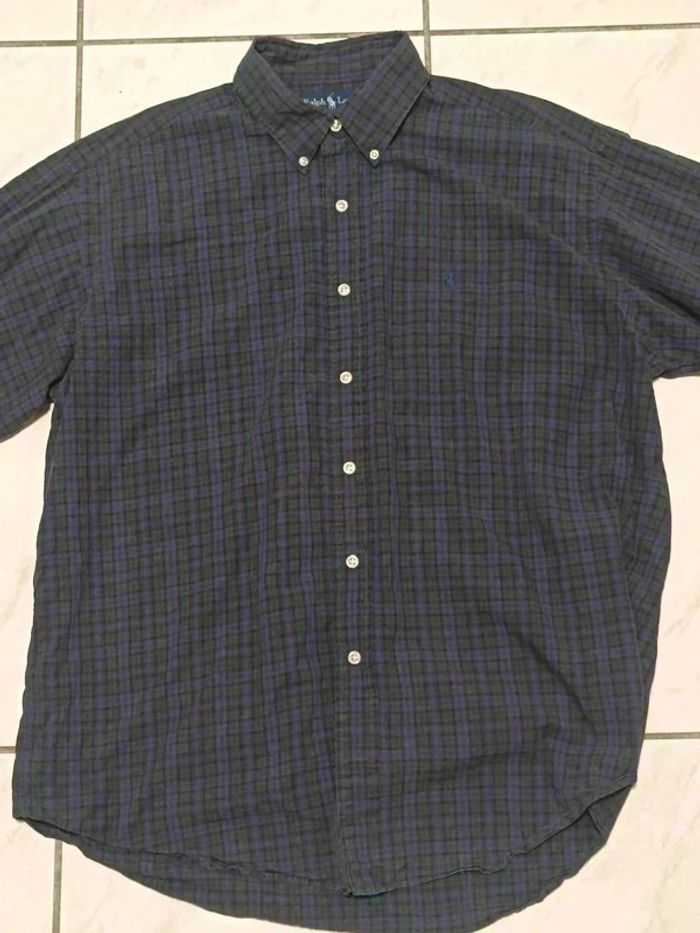 Chemise Ralph Lauren Vichy Vert & Violet - Vintage Y2K - photo numéro 9