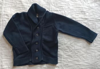 Tape a l oeil gilet veste bleu marine