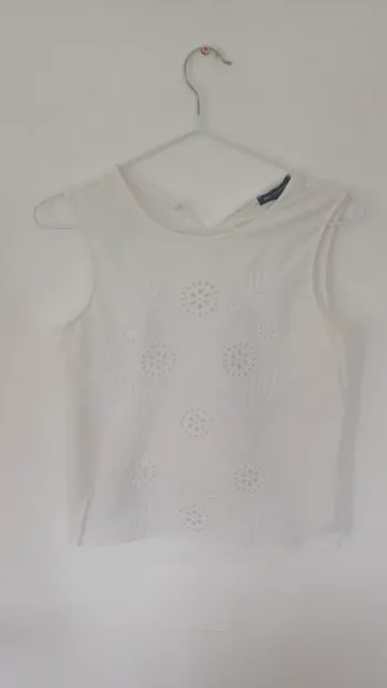 Top blanc mango