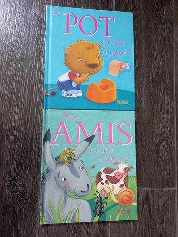 Lot 2 livres bébé ça sert à quoi le pot les amis