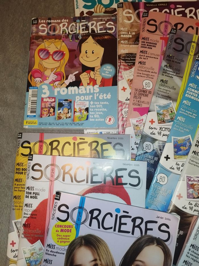 Sorcières/Girl lot revues magazines - photo numéro 3