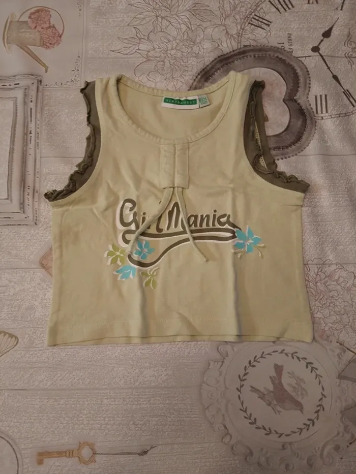 Tee shirt débardeur 2 ans