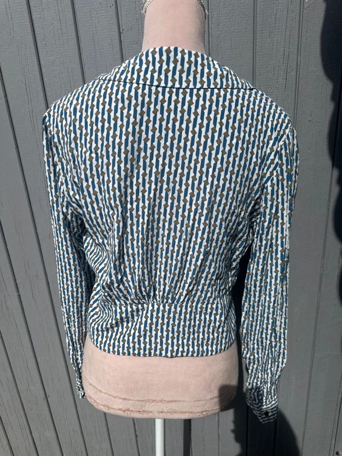 Haut manches courtes léger été crop top imprimé promod 40/L - photo numéro 4